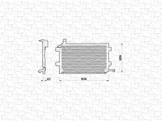 MAGNETI MARELLI Конденсатор, кондиционер 350203206000